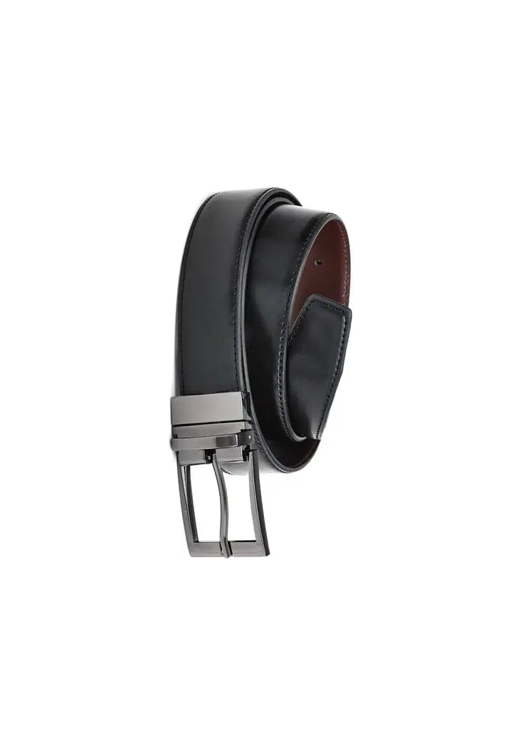 Biz Corporates Mens Leather Reversible Belt 99300 Corporate Wear Biz Corporates 72 - 97 Black
